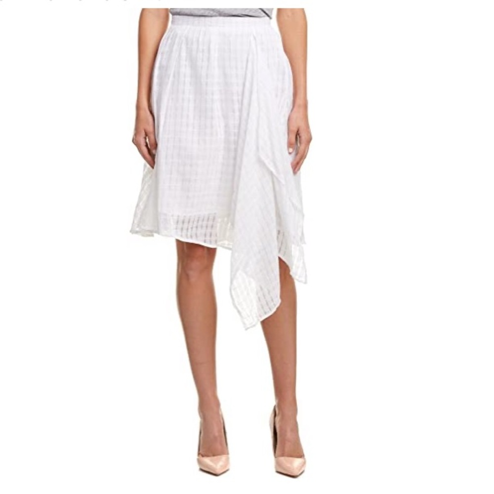 Olive & Oak Flowy White Skirt